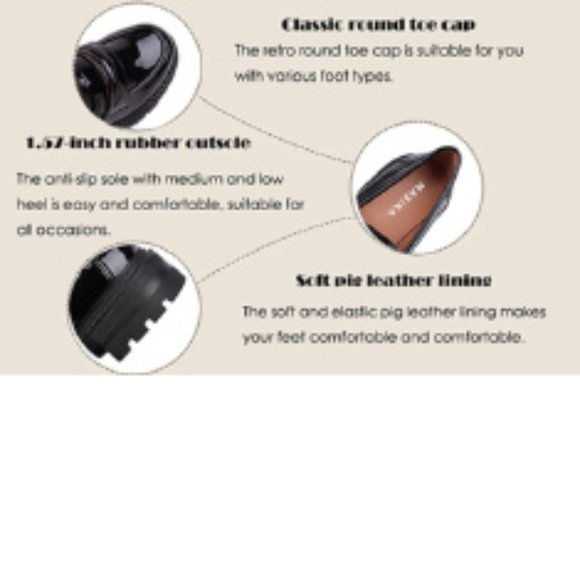 Classically Elegant Patent Leather Black Loafers - Picture 10 of 10